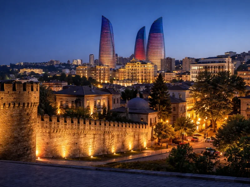 Baku by night