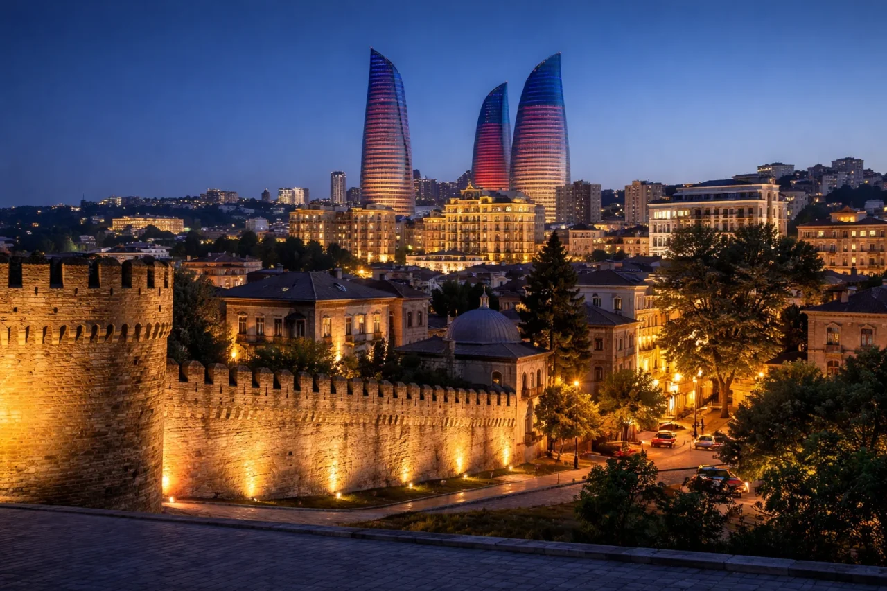 Baku by night