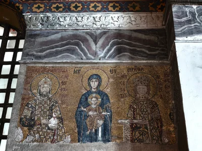 Isztambul (Istanbul) Hagia Sophia (Ayasofya) Szent Piroska, Komnénosz-mozaik