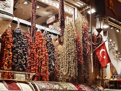 Isztambul (Istanbul) Fűszerbazár, Mısır Çarşısı